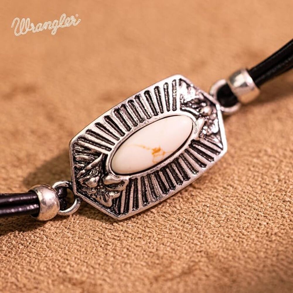 Wrangler Charm Bracelet Western Natural stone Chain Bracelet Dainty